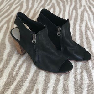 Sbicca black heels. Open toe. Size 9.